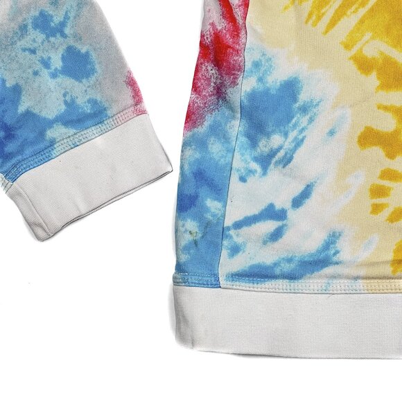 Nike Sportswear Club Big Kids Tie Dye Hoodie in Light Fusion Streetwear Red Sz M - Picture 6 of 8